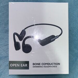 Open Ear Bone Conduction Swimming Headphones - Black
